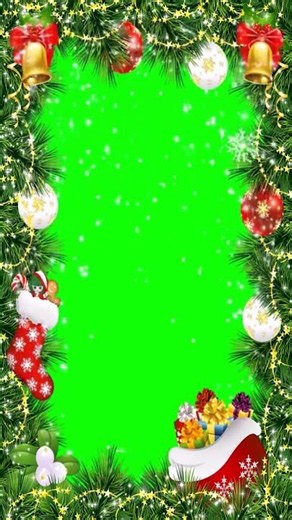 🎄 Christmas Green Screen Effect 🎅 Festive Holiday Background #shorts #trending