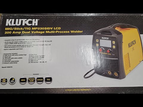Klutch mp230sidv lcd multi-process welder from northern tool review.