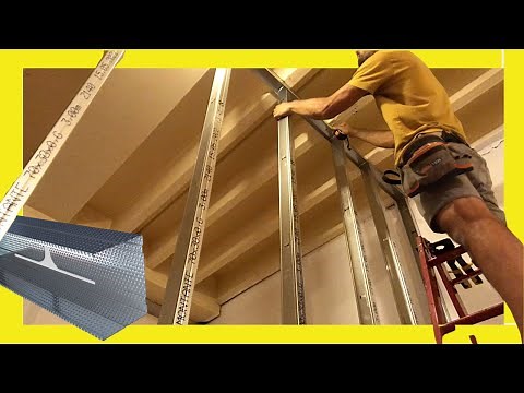 ✅ Drywall partition 💪🏼 HOW to Build a Metal FRAMED Wall (70mm profiles) 🤜 Metal Studs