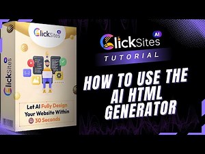 ClickSites 2.0: How To Use The AI HTML Generator