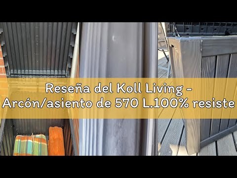 Reseña del Koll Living - Arcón/asiento de 570 L.100% resistente al agua. Con ventilación. Moderna im