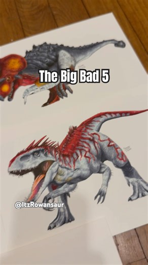 Jurassic World Hybrid drawings #jurassicworld #rebirth