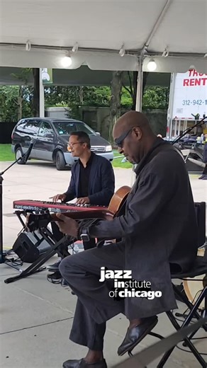 The Ben Paterson Trio in the WDCB Jazz Lounge at the 2025 Chicago Jazz Festival in Millennium Park. Ben Paterson, organ/piano Bobby Broom, guitar Greg Artry, drums #JazzInChicago #ChicagoJazzFestival2025 #CJF2025 | Jazz Institute of Chicago