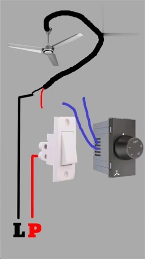 fan regulator and switch connection #shots #wiring #tarun electronic
