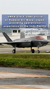 37K views · 1.1K reactions | : Lightning in Japan  F-35B Lightning II aircraft with Marine Fighter Attack Squadron (VMFA) 214 of Marine Corps Air Station Yuma, Arizona, arrivedat Kadena Air Base, Japan, providing operational experience in the Indo-Pacific region. | F-35 Lightning II Joint Program Office | Facebook