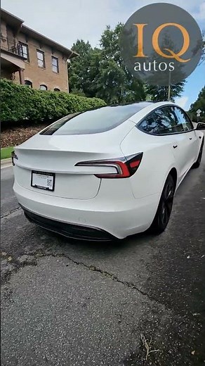 2025 Pearl White Tesla Model 3 Long Range with Full FSD Package Exterior Walk Around | @IQautos