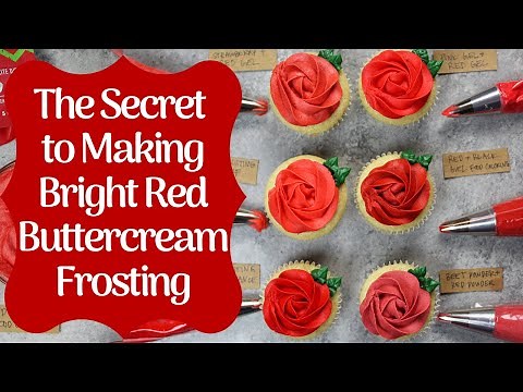 The Secret to Making Bright Red Frosting | CHELSWEETS