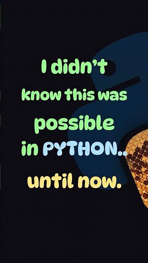 Did You Know Python Can Do This Menu Trick?