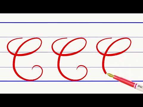 c majuscule cursive