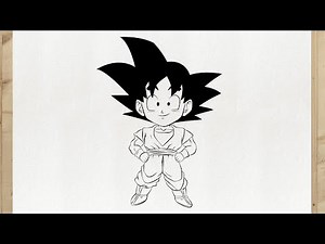 Comment dessiner GOKU CHIBI (Dragon Ball) étape par étape et super facilement tuto