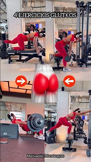✅ 4 EXERCISES DEDICATED TO STRENGTHENING and SHAPING the GLUTES🍑