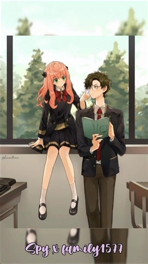 • { Spy family || Anya x Damian 🥰 || cute love story } • #anyadamian #spyxfamily #shortsfeed