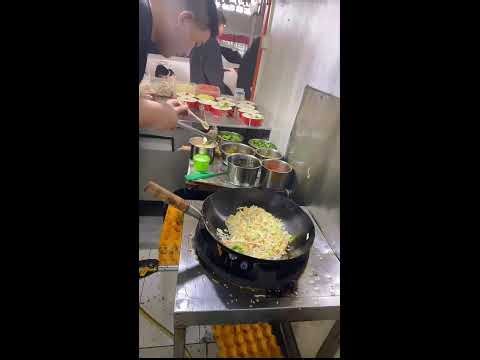 Third-Person Cooking | Fast-Paced Fried Rice & Noodle Prep | No Commentary