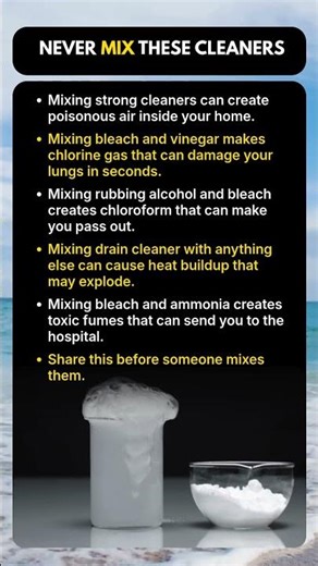 Never Mix These Two Cleaners