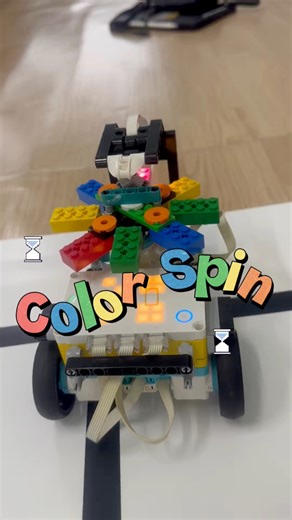 Lego Color Spin coding robot #lego #LEGOSpike #codingforkids #RoboticsForKids #LEGOEducation | Bricks and Bros