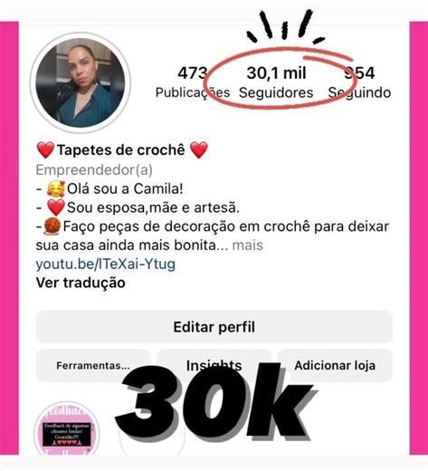 1.1K views · 24 reactions | Para quem não me segue,eu convido vocês a me seguirem lá no meu Instagram. @camila artes crochê | Camila artes crochê | Facebook
