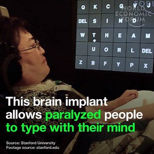 Typing with your mind: The technology that's helping paralysed people. Read more: http://wef.ch/2myNoEe | World Economic Forum