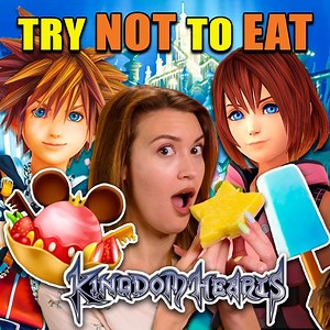 Try NOT to eat these Kingdom Hearts foods! ⭐🥝😲 #kingdomhearts #finalfantasy #PVF | People Vs Food By React