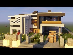 Visite D'une Maison Moderne Dans Minecraft !!!