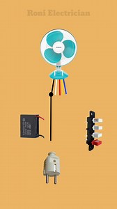 Table Fan Wiring Diagram | #shots #electrical | Roni Electrician