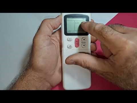 How to set up the Midea remote control (R11CGE)
