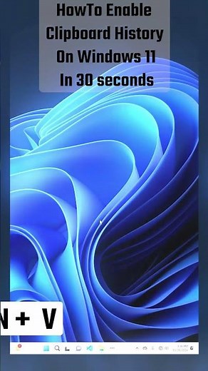 How to Enable Clipboard History on Windows 11 in 30 Seconds!! #windows