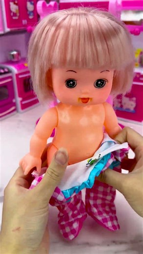 Satisfying With Unboxing Doll Dress Up Toys, ASMR Video #shorts