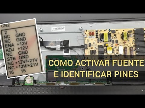 manually activate and turn on the LCD TV power supply board, power on, terminal identification