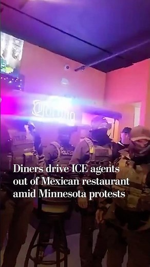 Diners drive ICE agents out of Mexican restaurant in Minnesota