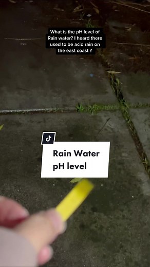 What is the pH level of regular Rain? I heard there used to be acid rain on the east coast ? #rain #rainwater #water #phlevel #phtest #iiheartbeauties