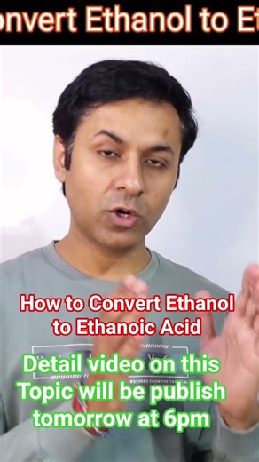 The Missing Link in Ethanol to Ethanoic Acid Conversion #vigyanguru #science