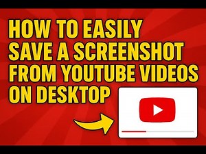 Quick Way to Screenshot ANY YouTube Videos (High Quality Image Save - The EASY Way)