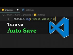 VS Code — Turn On Auto Save