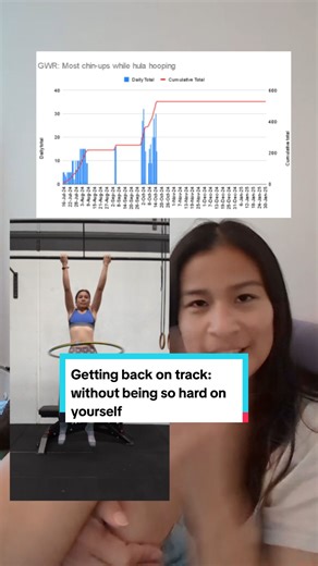 Getting off track isn't always a bad thing, sometimes your strategy just needs tweaking. Training for my 4th Guinness World Record is a bit of a challenge, building upper body strength can be challenging. I just needed a simple but consistent way to build up my reps. Lots of baby steps and we'll get there. #motivationalspeaker #motivation #workoutmotivation #chinup #upperbody #upperbodyworkout #coreworkout #hulahoop #determination #grit #guinnessworldrecords