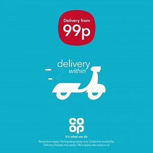 46K views · 188 reactions | Groceries and more, straight to your door, in under 2 hours. Plus, get delivery from as little as 99p. | Co-op | Facebook