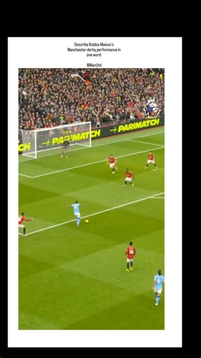 sport.clipusa on Instagram: "The Premier League's post celebrates Kobbie Mainoo's standout midfield display in Manchester United's 2-0 victory over Manchester City on January 17, 2026, featuring video highlights of his passes, tackles, and composure under pressure. Mainoo, a 20-year-old academy graduate, covered a season-high 7.9km out of possession, echoing his match-winning goal against City in the 2024 FA Cup final and solidifying his role as a defensive anchor. Fan replies like "Masterclass"