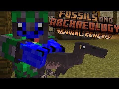 BUILDING THE WALLS OF THE SPINO HABITAT!!! | Minecraft | Fossils and Archaeology Revival: Genesis
