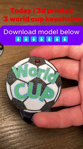 3d printed world cup keychains #3dprinting #bambulab #soccer #ronaldo