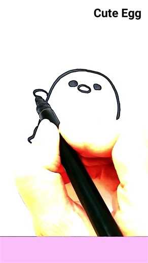 Egg Drawing in 10 seconds #drawing#cute#shorts