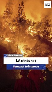 The winds in Los Angeles are not forecast to improve in the near future, meaning it will still take time to contain the wildfires, the spokesperson of Los Angeles Fire Department Margaret Stewart says. #LosAngeles #LosAngelesWildfires | Al Arabiya English