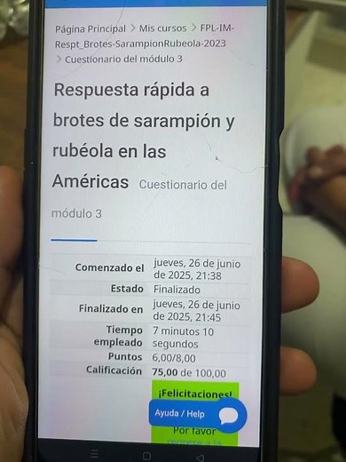 respuestas rapidas de sarampion y rubeola de las americas. Módulo 3 #2025