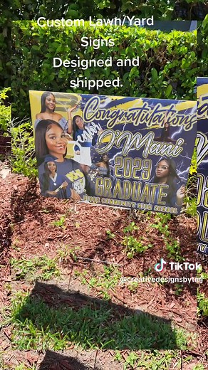 Custom Graduation Yard Signs for Celebrating Grads