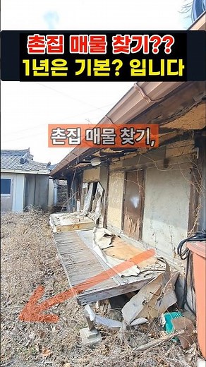 [촌집] 1년은 기본?? #빈집 #촌집 #시골 #시골집 #시골주택 #착한부동산
