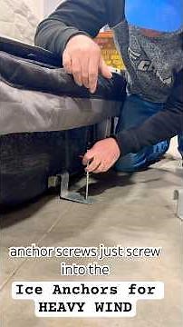 Best Ice Anchors for Flip Over Shelters #fishing #fishinggear #walleye