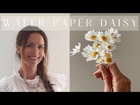 Wafer Paper Daisy Tutorial | Step by Step Wafer Paper Flowers
