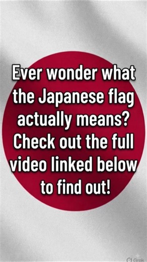 The Hidden Meaning Behind Japan's Flag! 🇯🇵 #japan