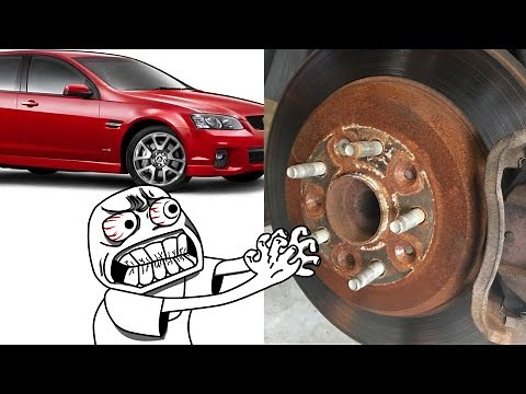 Removing stuck brake rotor / disc: SOLVED!!! VE COMMODORE