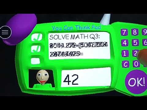 Answering 42 to baldi's impossible math question 