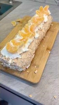Meringue Roll #food #cooking #recipe #cook #easyrecipe #