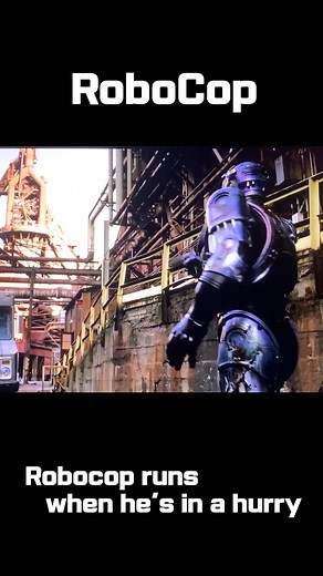 Robocop Running in a Hurry